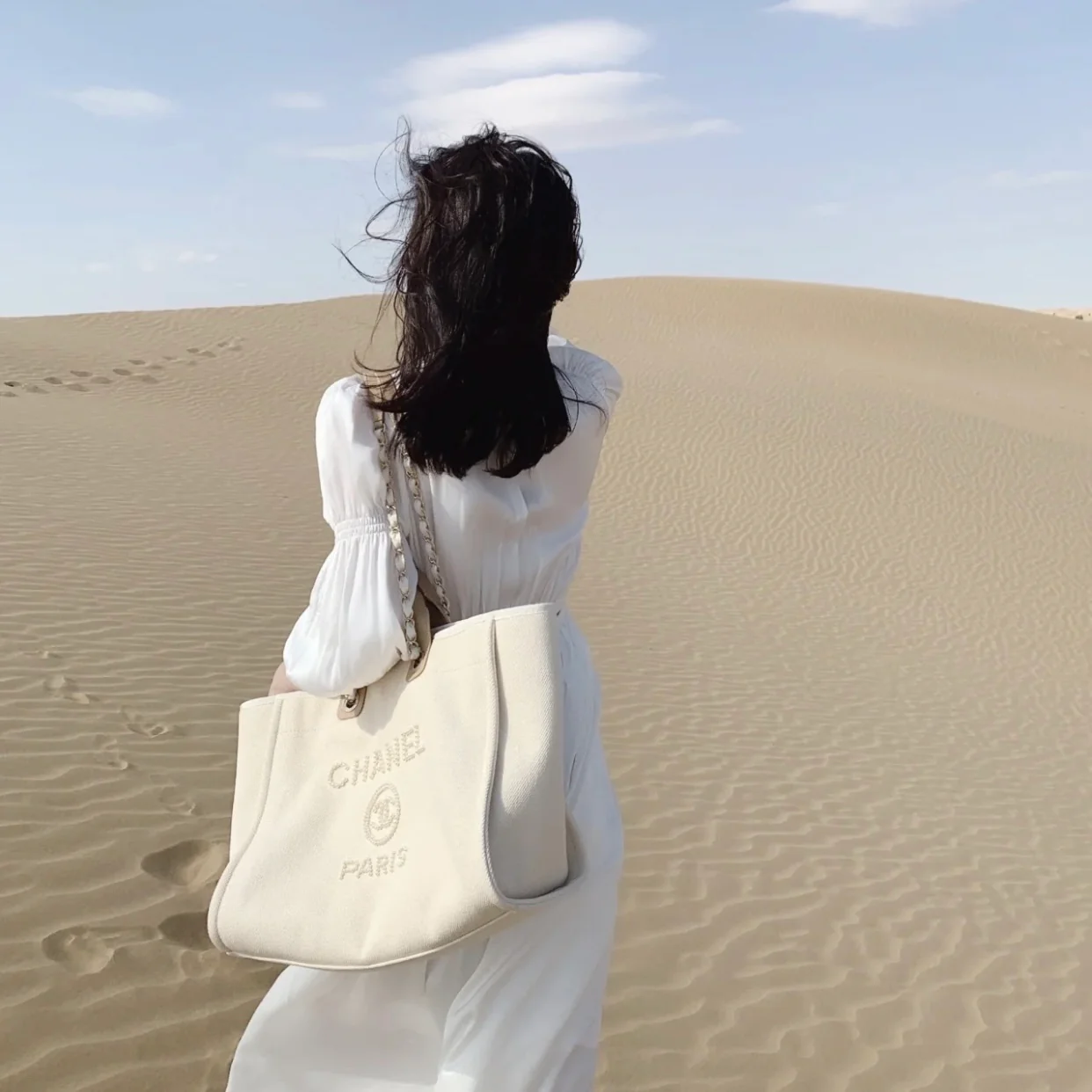 Пляжная сумка Chanel Pearl