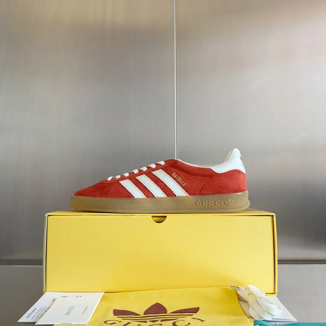 Скейтбордические кроссовки Gucci 2024 - красные