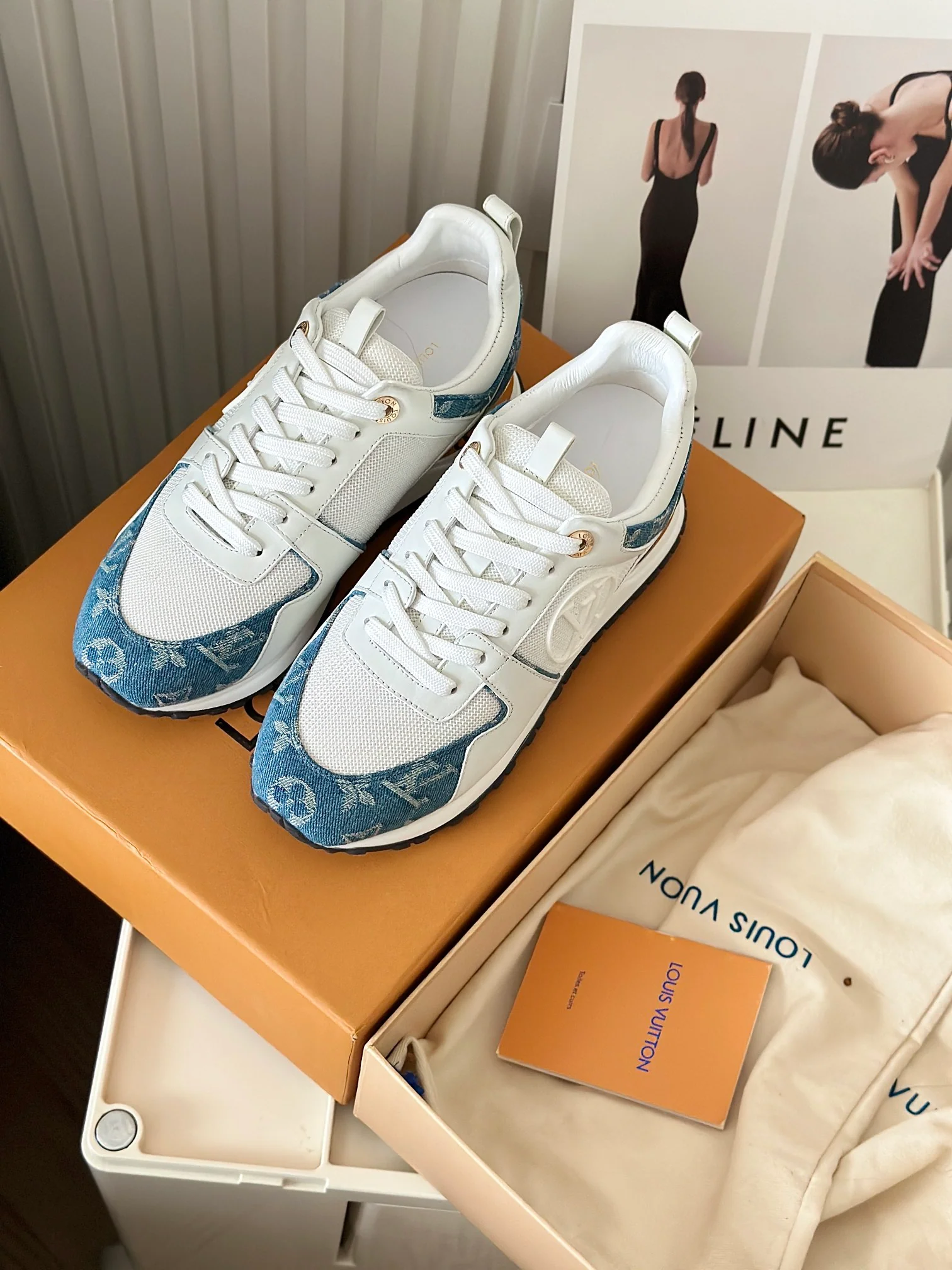 Кроссовки LV Runaway - Джинсовые - Синие