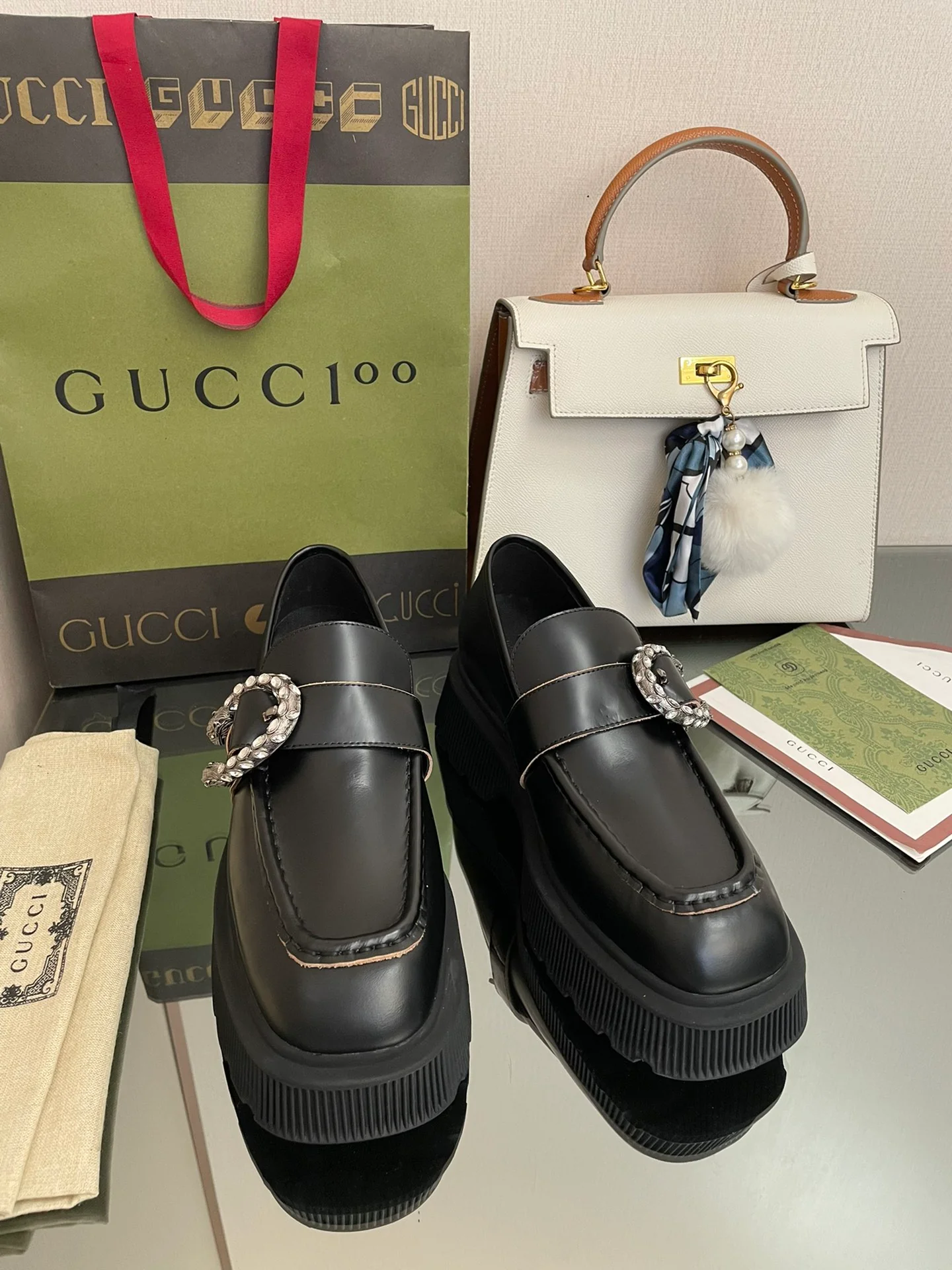 Лоферы на платформе Gucci Dionysus