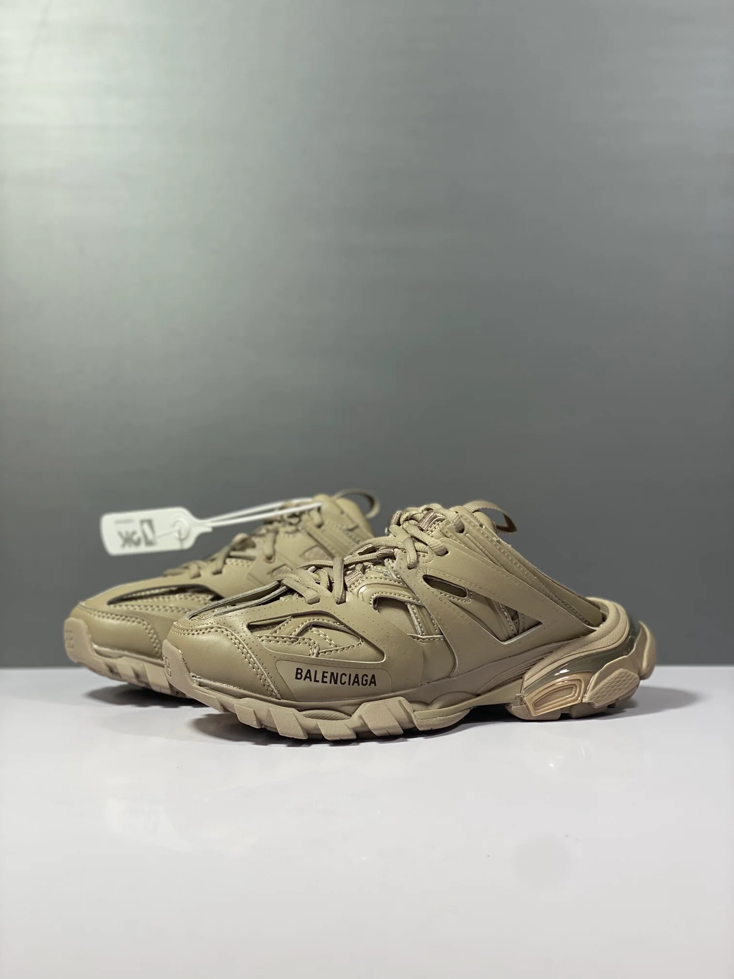 Balenciaga - Парные тапочки - 3-0 - Полутапочки - Кроссовки - Tess - S-Gomma - Maille - Бело-оранжевые - 1