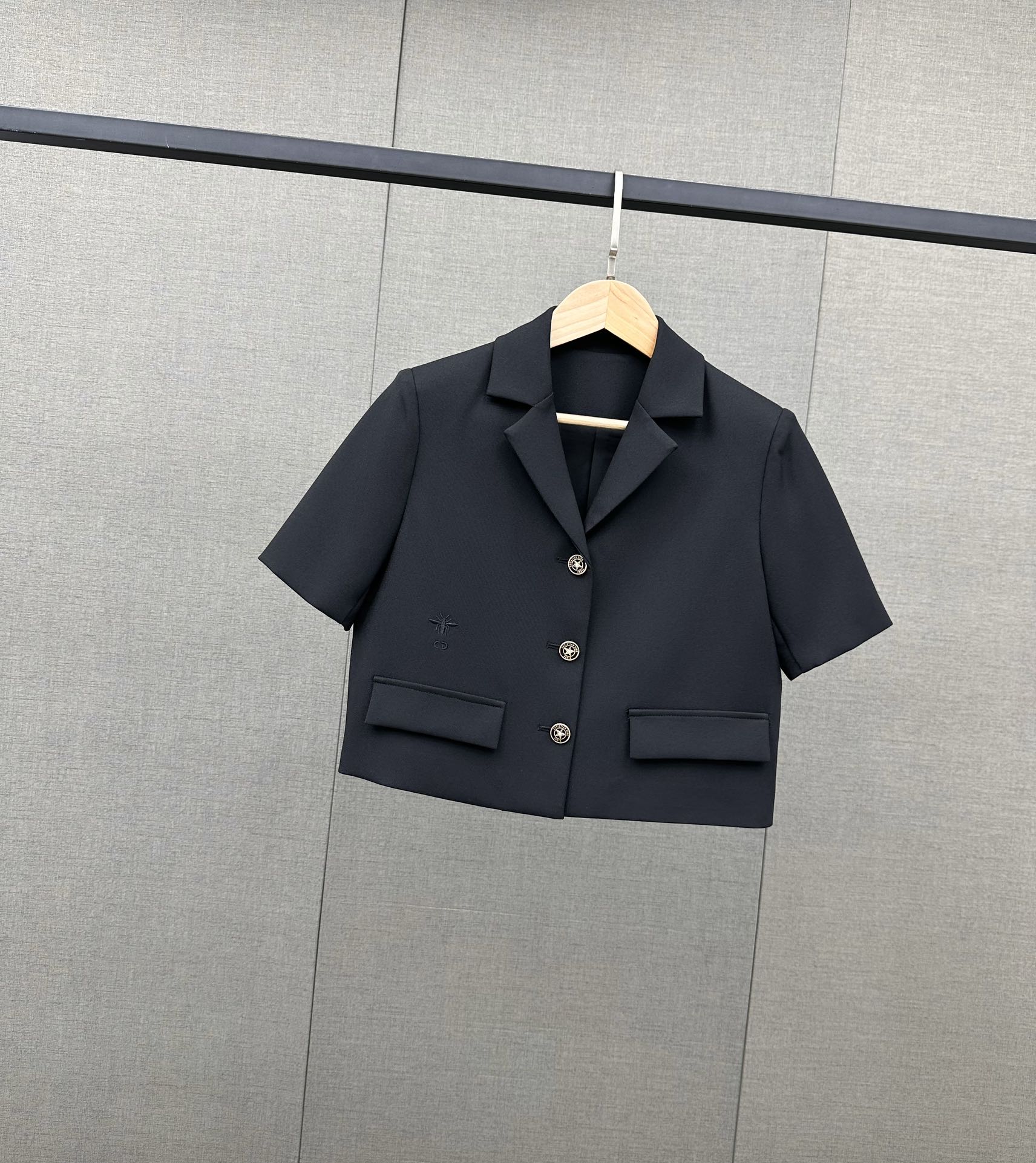 Пиджак Dior 2403 в стиле кэжуал — черный