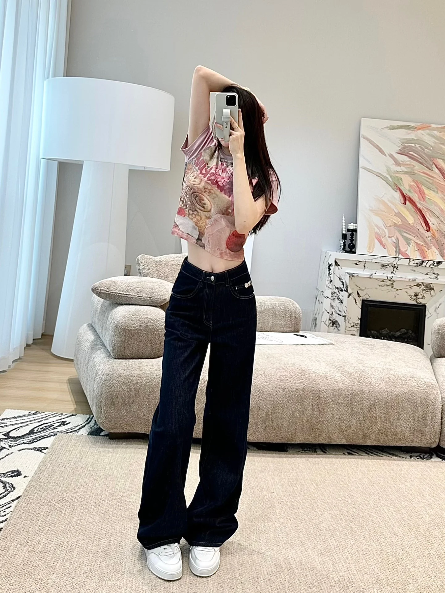 Balenciaga - 2404 - 24ss Новая ретро-модель джинсов из выстиранного денима для ранней весны