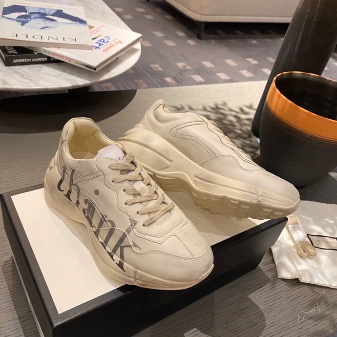 Массивные кроссовки Gucci - унисекс - 6