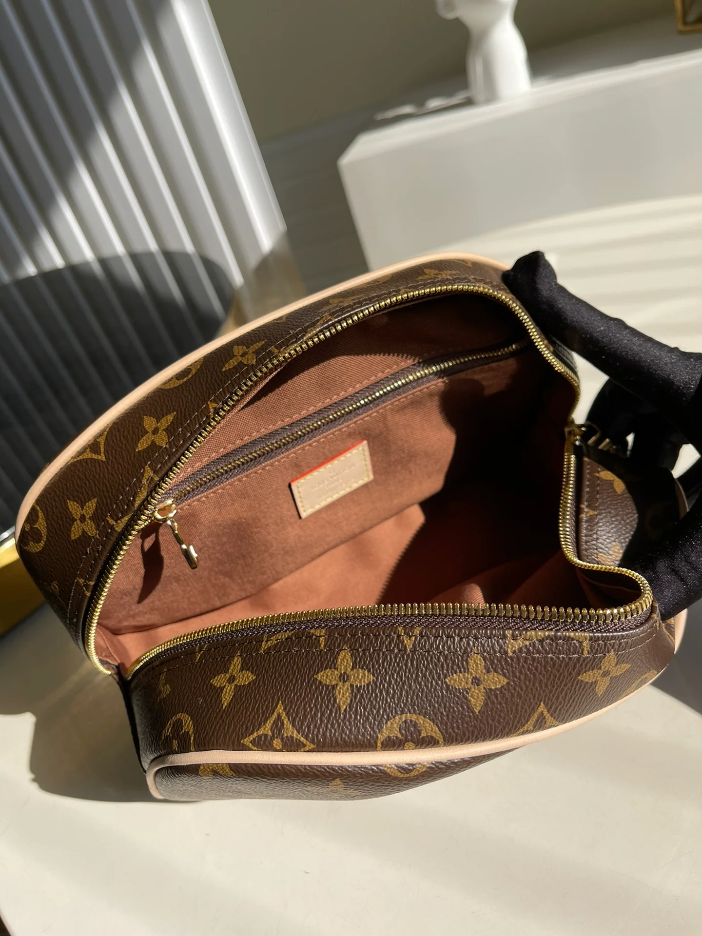 lv-m47527-damier холщовая косметичка - клатч