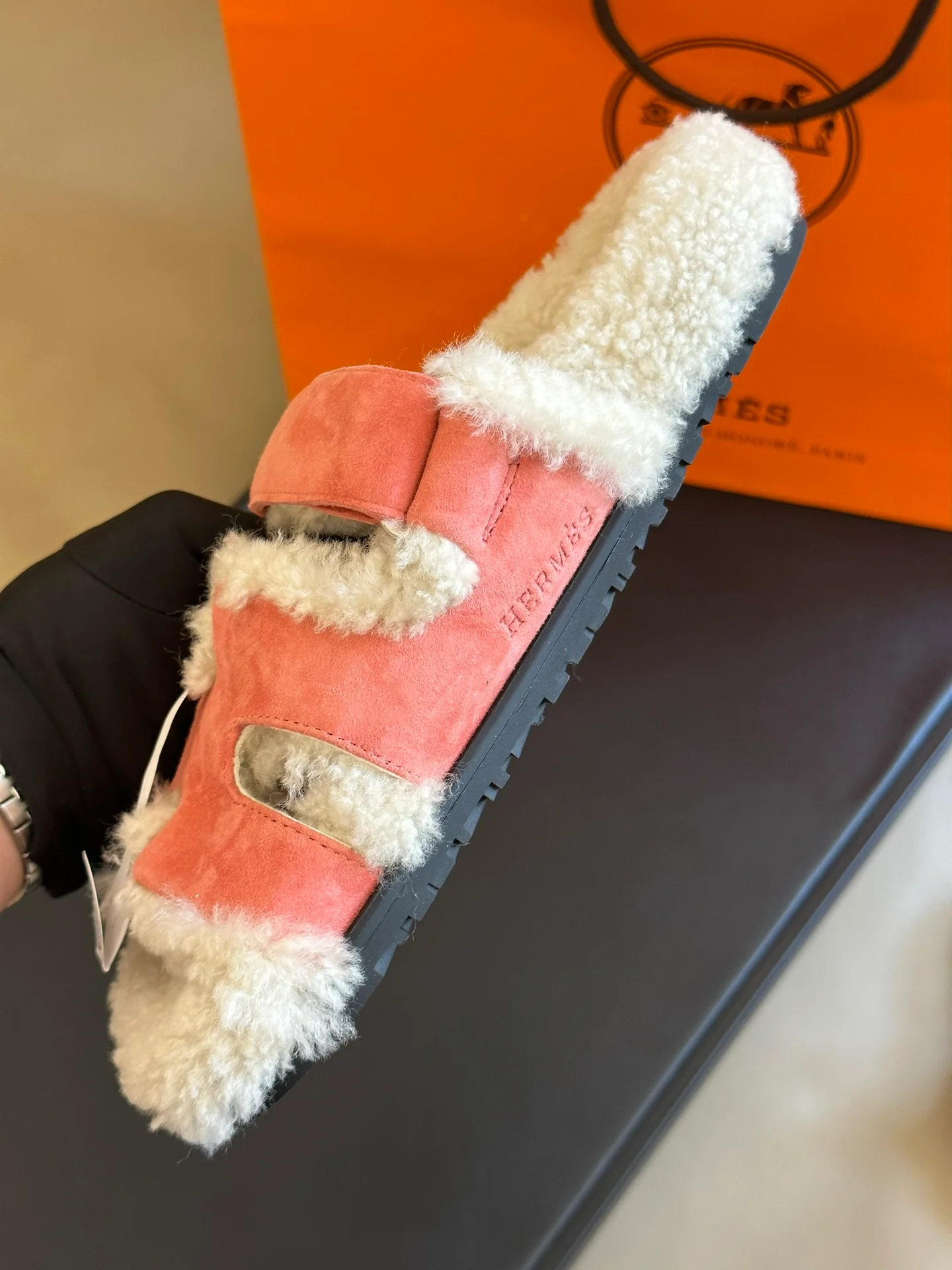 Тапочки Hermes Second Uncle 2024 — розовые