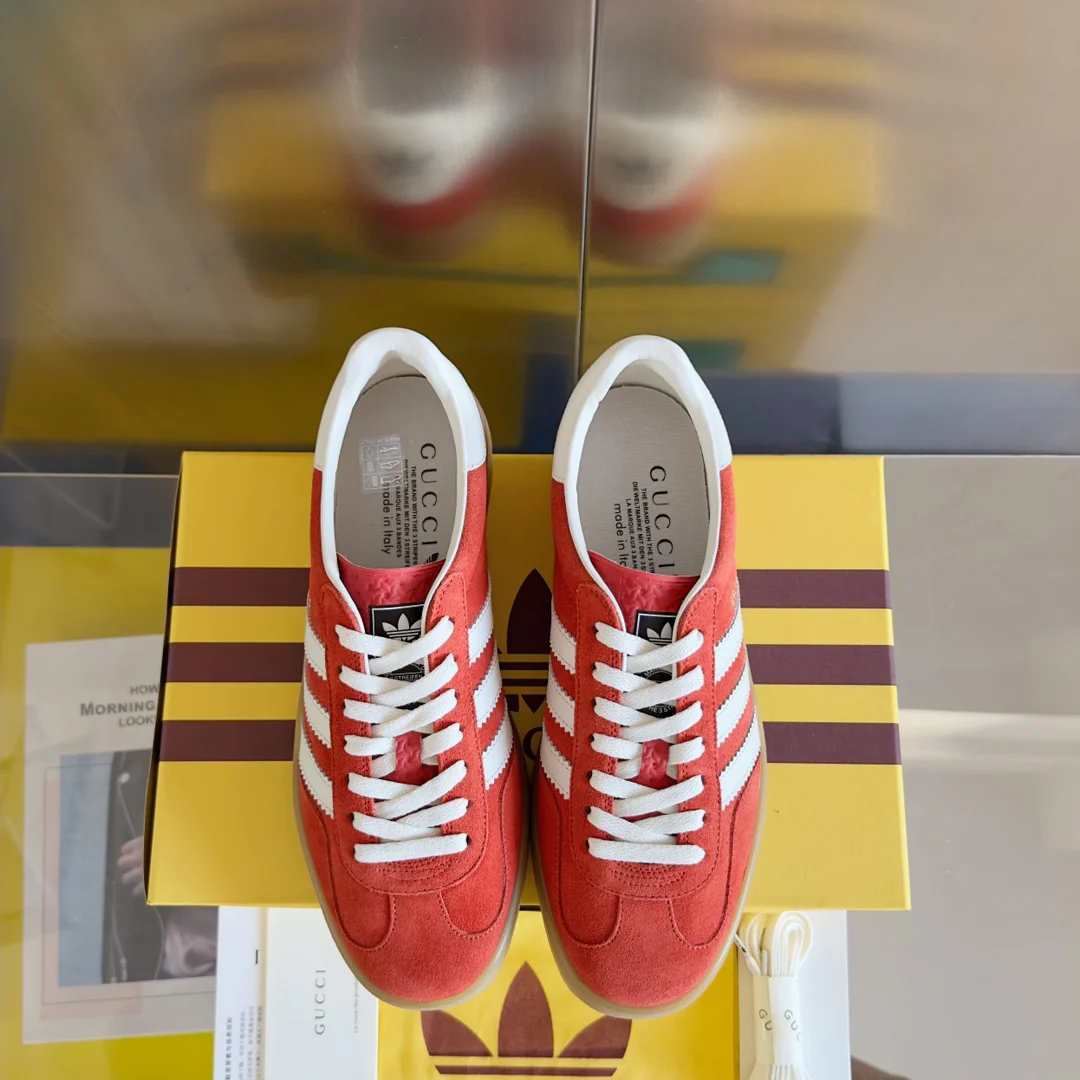 Скейтбордические кроссовки Gucci 2024 - красные