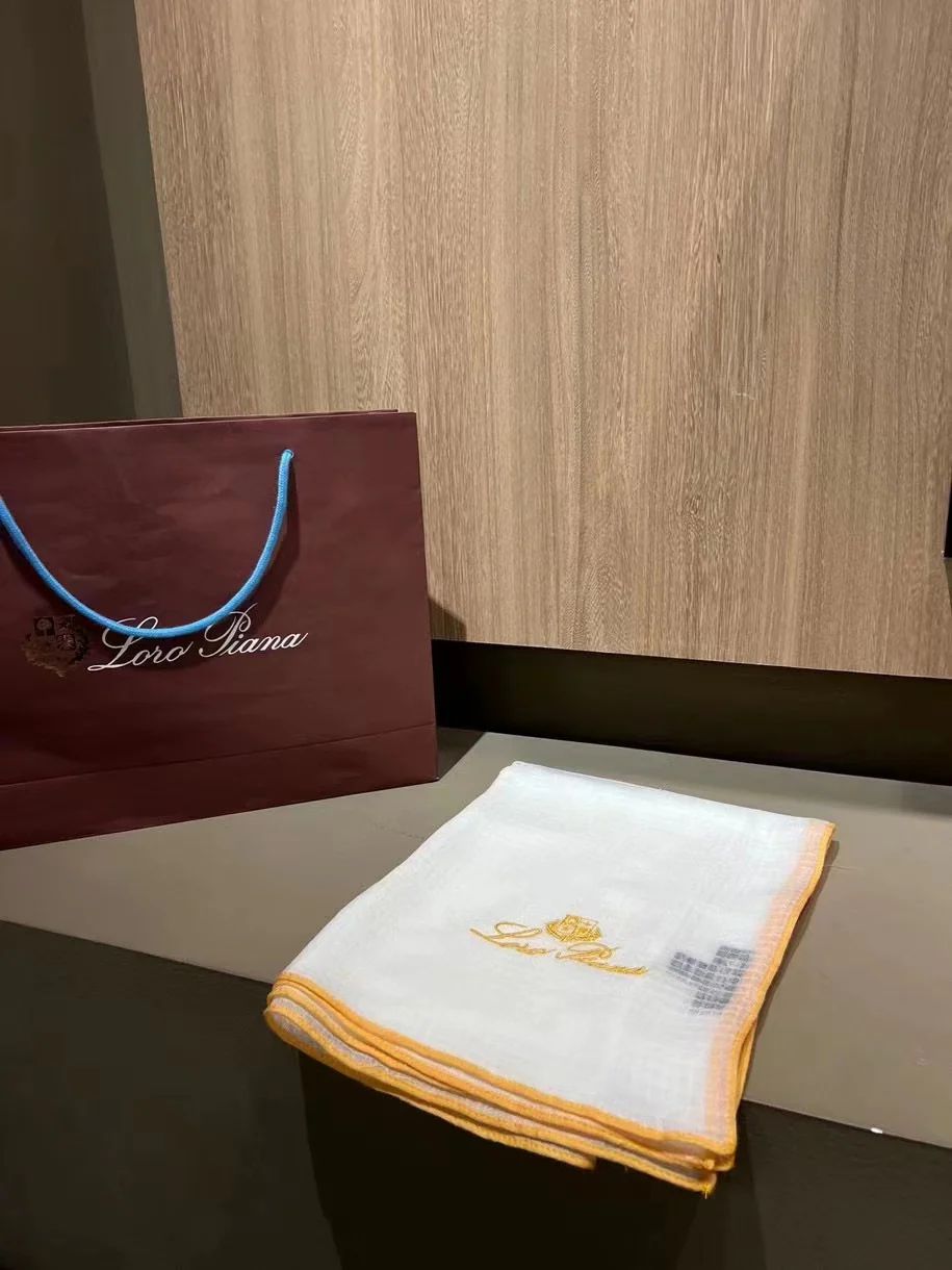 Loro Piana - Вафельный вязаный вышитый кашемировый шарф - 100 см - Кашемир - 90 см - 200 см - 4 см