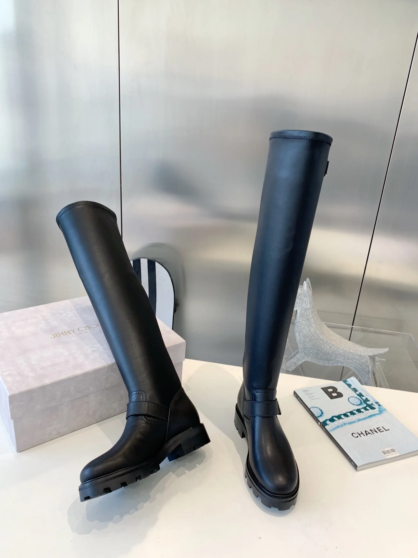 Jimmy - Новинка 2022 года - Кожаные сапоги выше колена