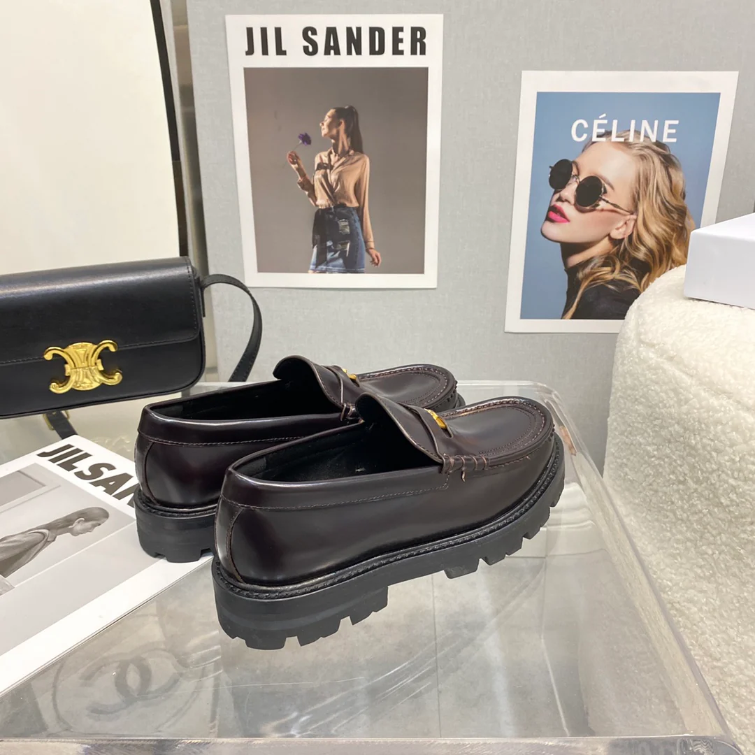 Лоферы Celine на платформе без каблука