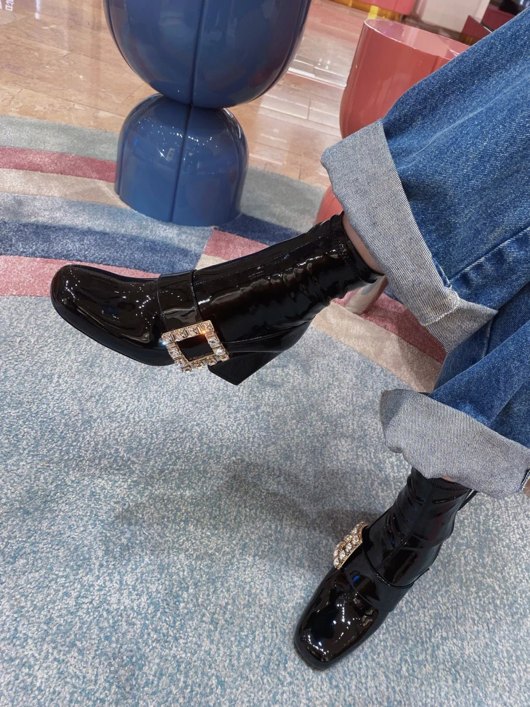 RV - Туфли на высоком каблуке с кристаллами Swarovski