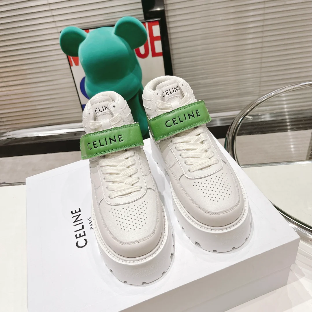 Повседневные высокие кроссовки на платформе Celine 2022 года — размеры 35-45