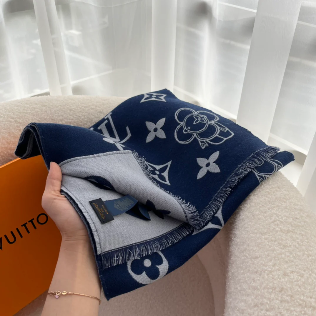 LV-100-Шарф из овечьей шерсти, 34-180 см