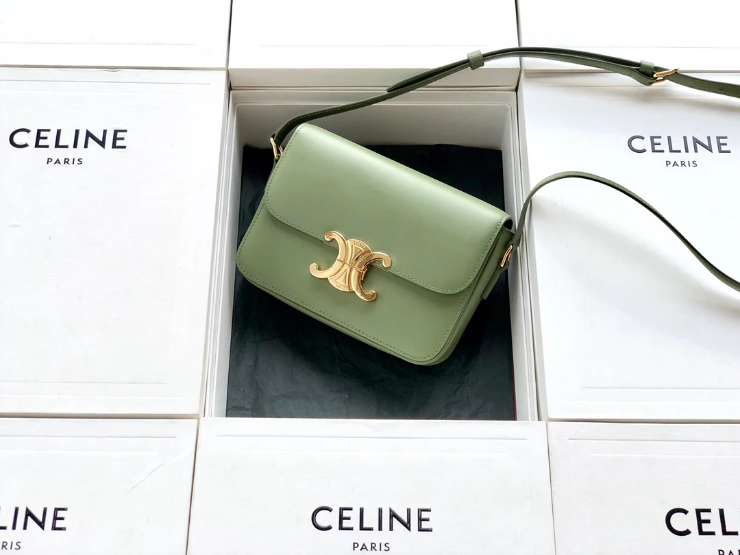 Сумка Celine Triomphe из телячьей кожи - подростковая - 18 - 5 см - 8