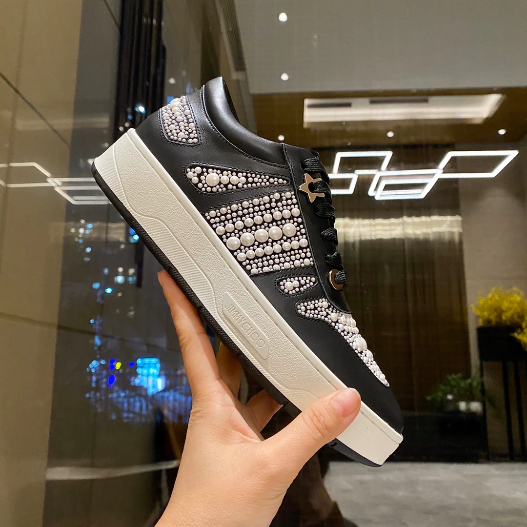 Jimmy - Верх из перламутра - Платформа - Повседневные туфли - Черные