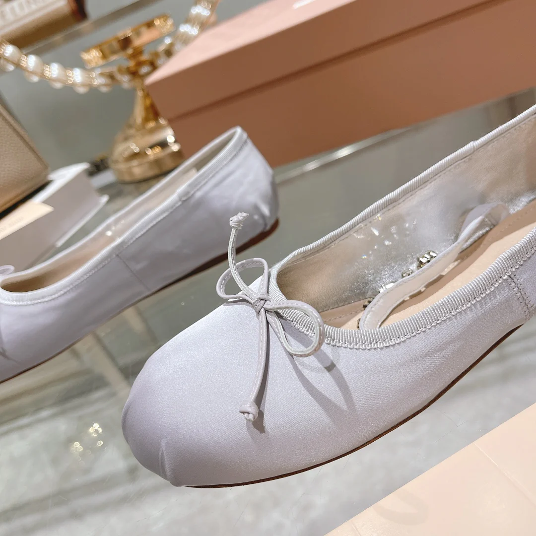 Балетки Miu Miu - French Fairy Ballet Flats - белые