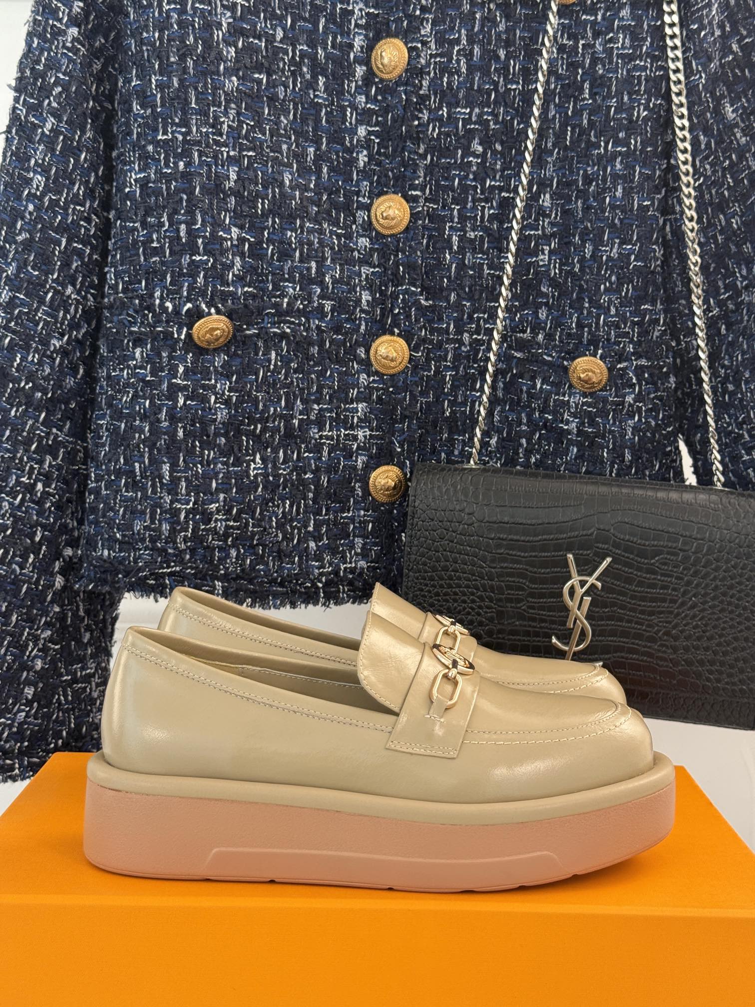 Лоферы на платформе LV-2024 - цвет 