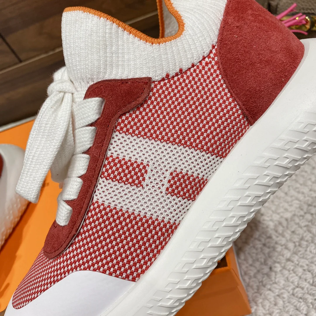 Новинка весны 2022 года от Hermes - Повседневные кроссовки - Унисекс - Красные