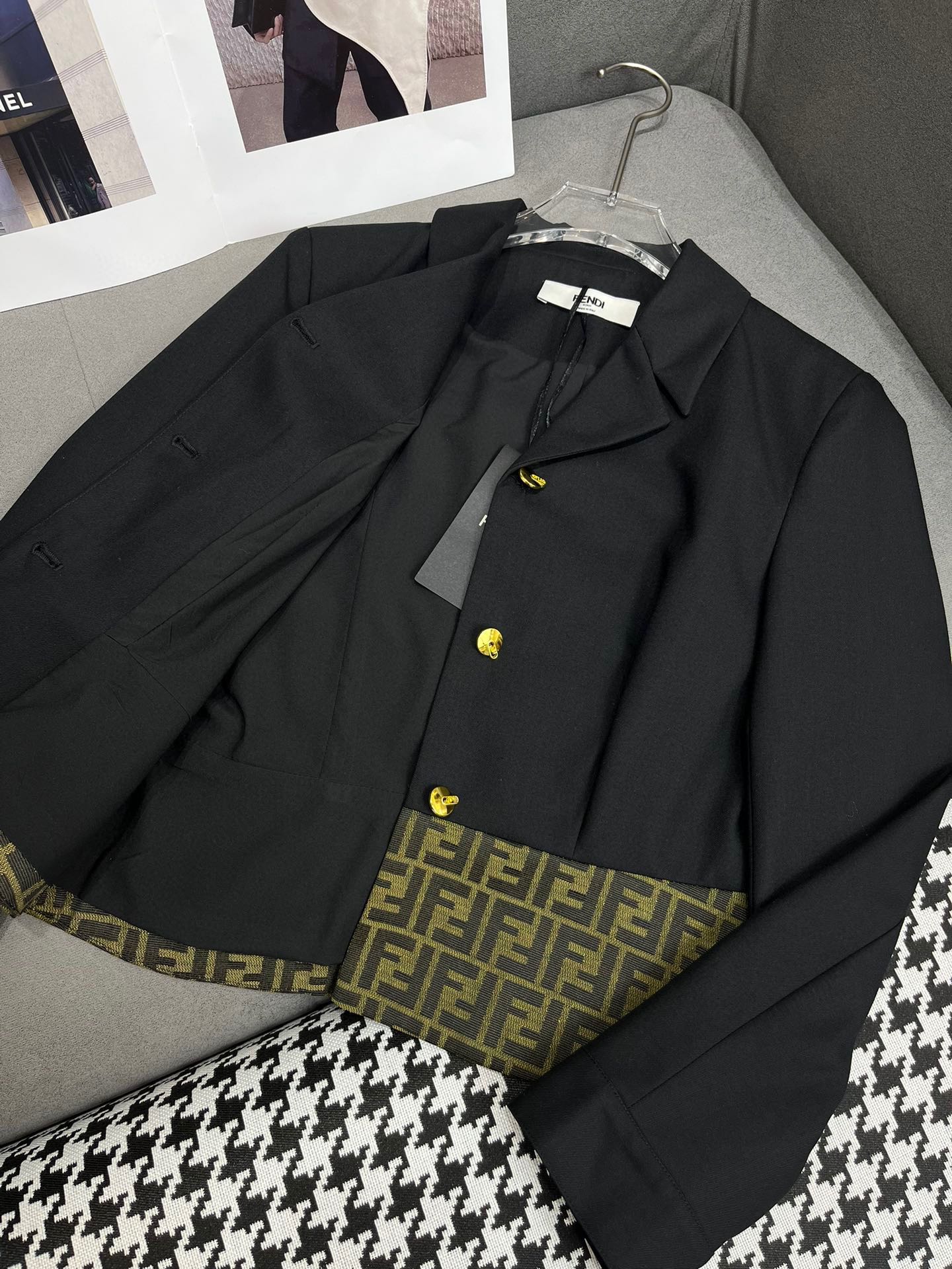 Весенний новый костюм Fendi-2403-24ss