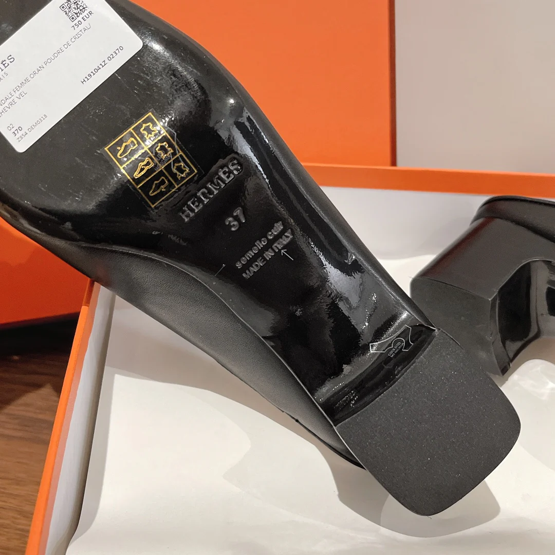 Hermes - Muller Low-Heeled Half Slip-On - 1