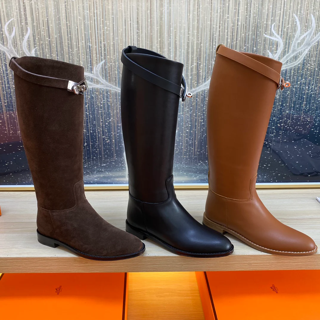 Длинные сапоги Hermes 2024 — изображение из коллекции