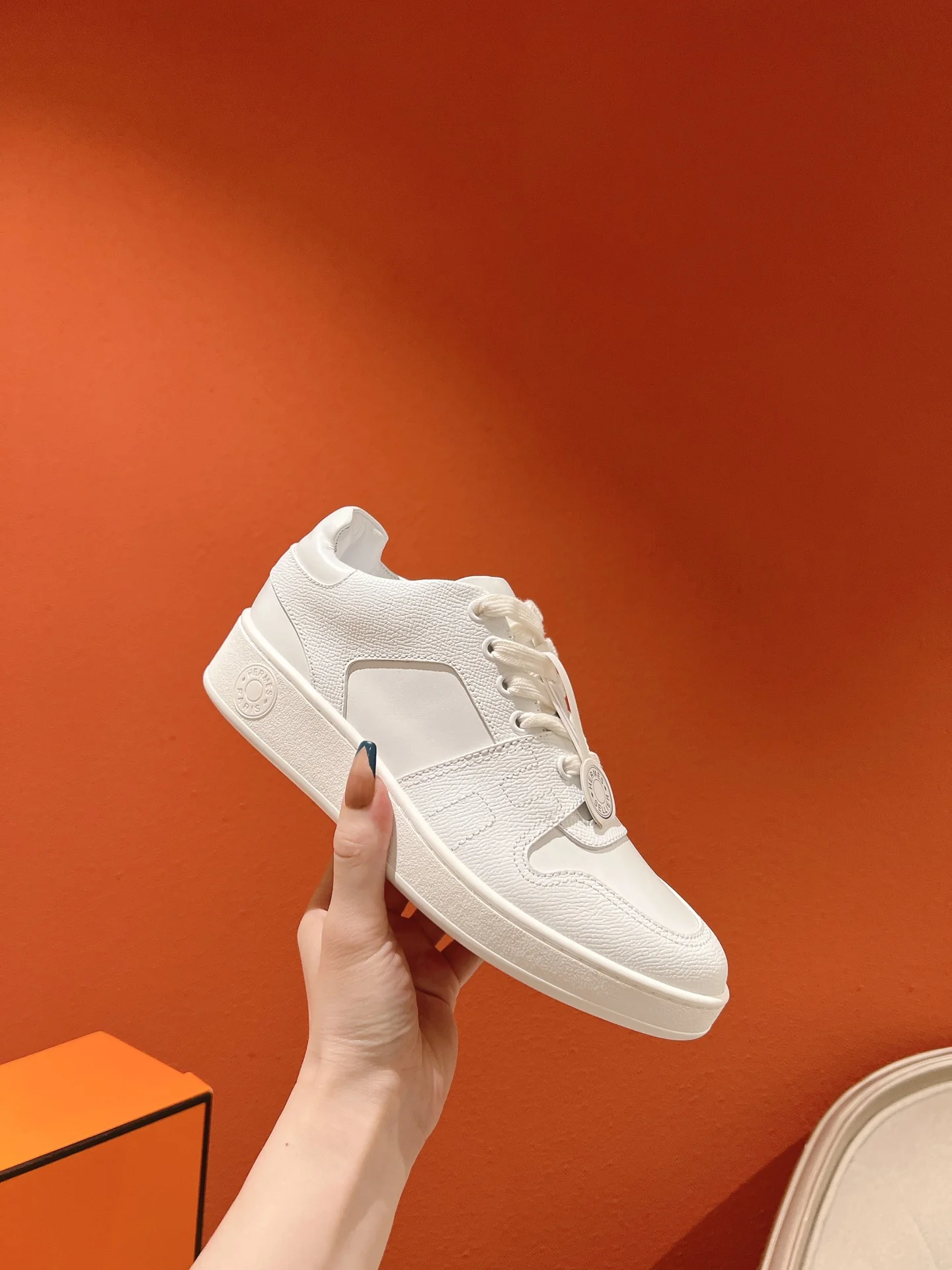 Новинка Hermes 2023 года - Кроссовки - Белые кроссовки