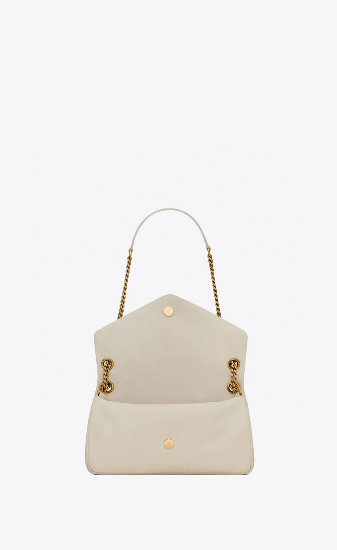 Сумка YSL Calypso из овечьей кожи с цепочкой - Off White