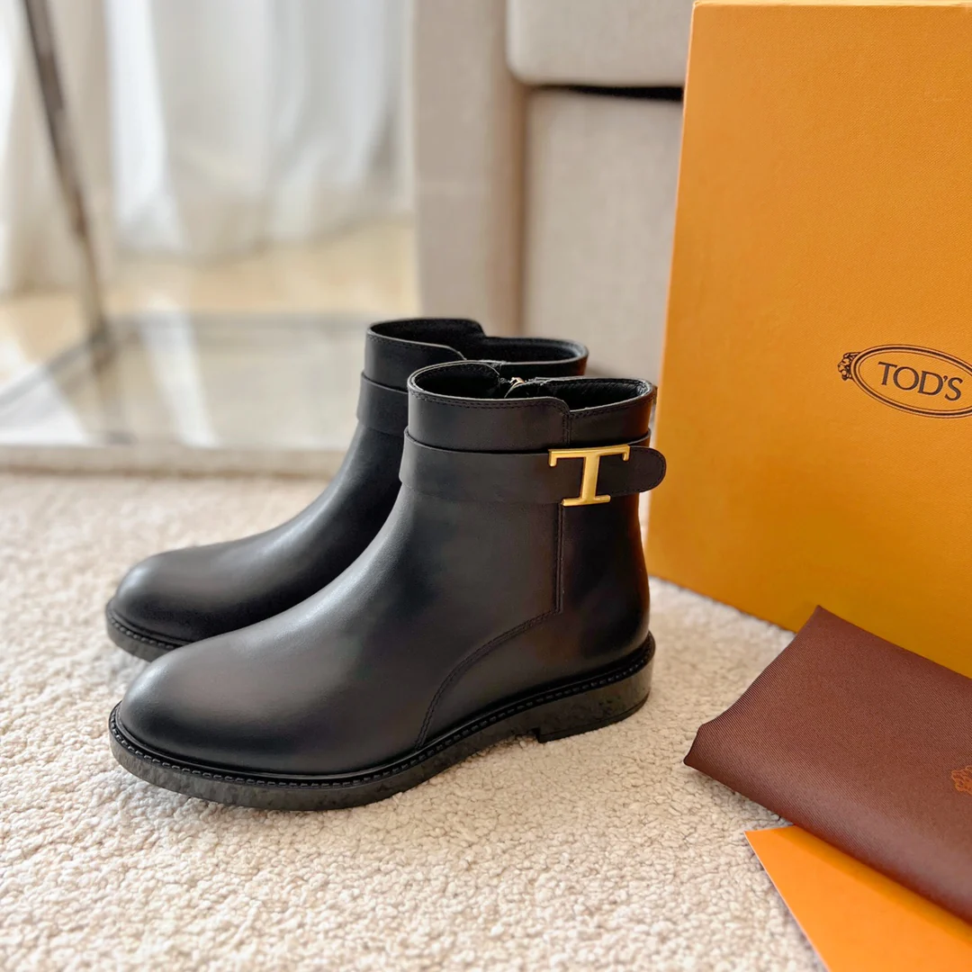 Классические кожаные ботильоны челси от Tods - T-Buck