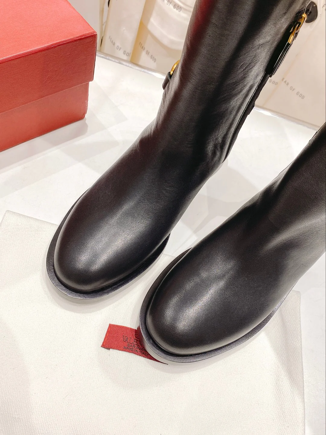 Valentino - Высокие сапоги - Черные