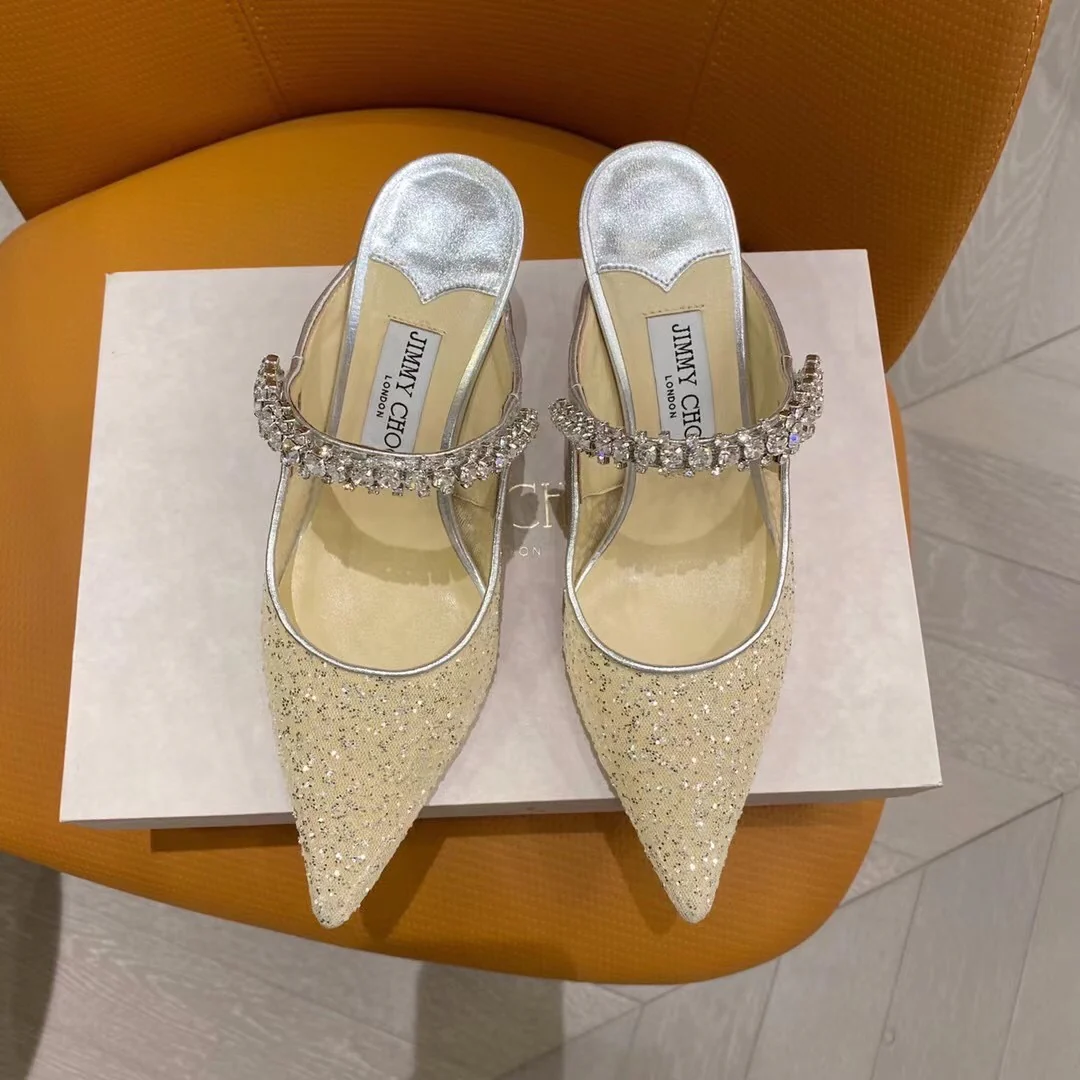 Коллекция Jimmy Mesh Sequin - Туфли с острым носком