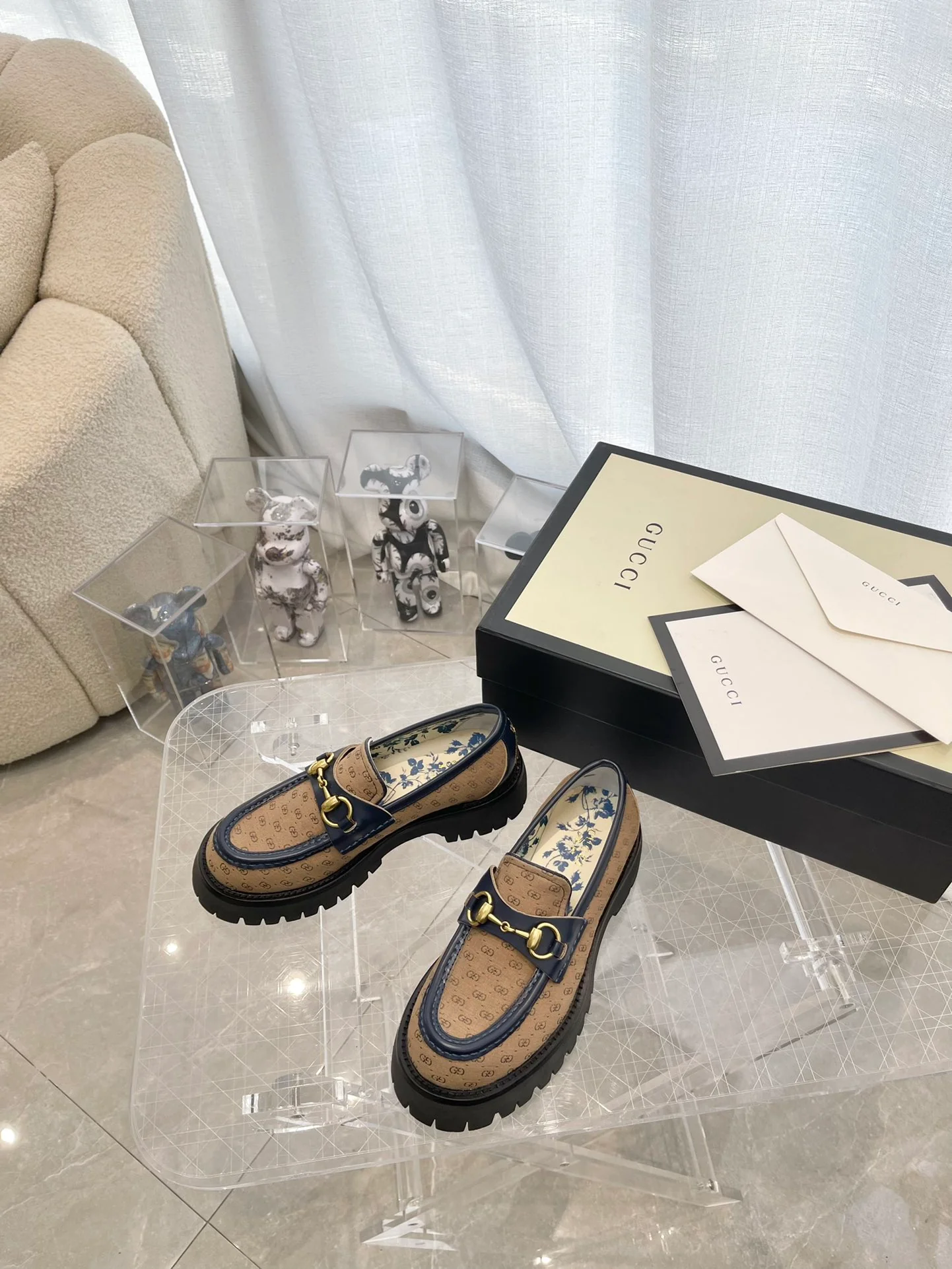 Лоферы на платформе Gucci - 3