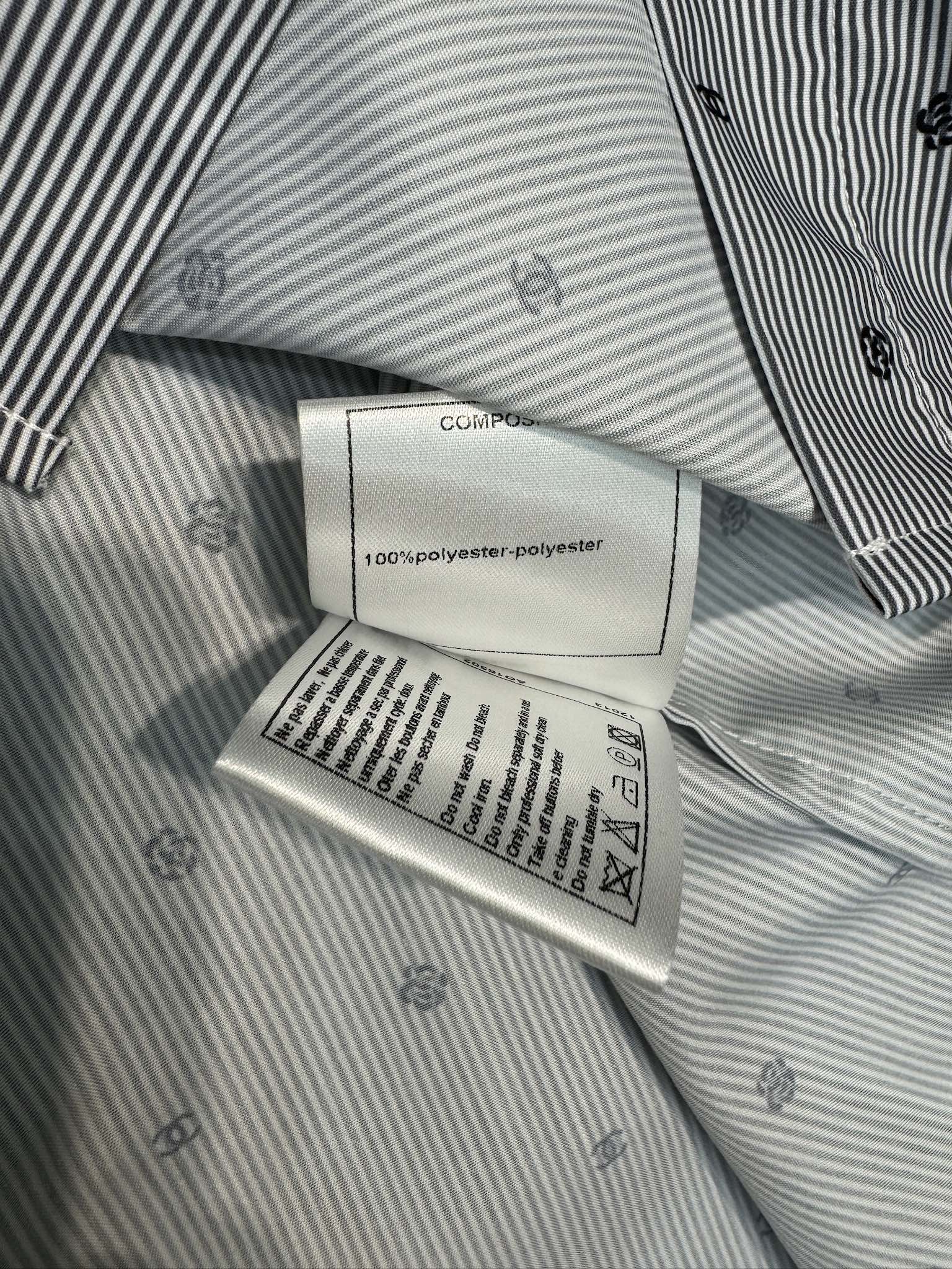 Chanel 2403 - Рубашка с длинными рукавами в полоску 