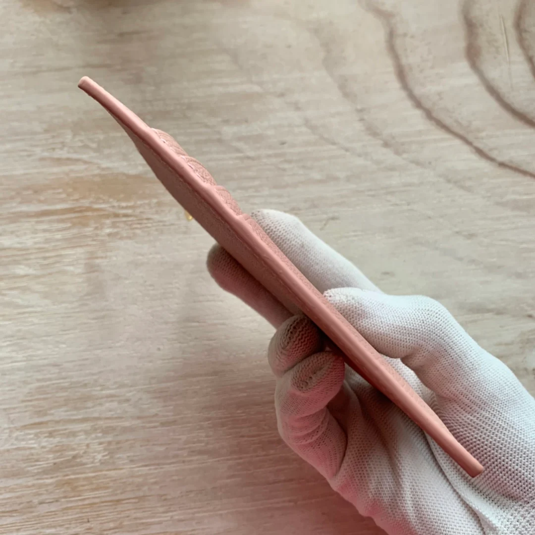 Кардхолдер Celine из зернистой телячьей кожи с застежкой-молнией - розовый