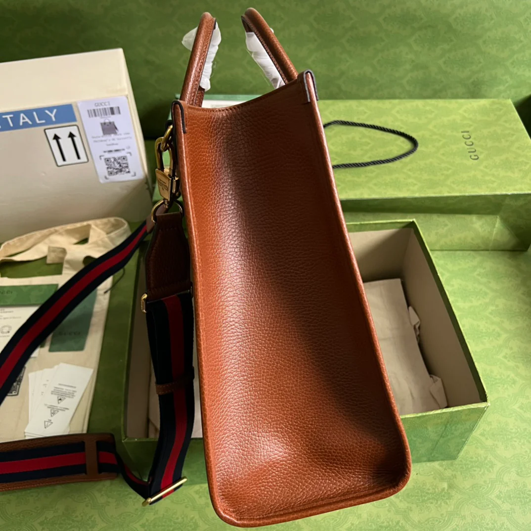 Большая джинсовая сумка-тоут Gucci - 3