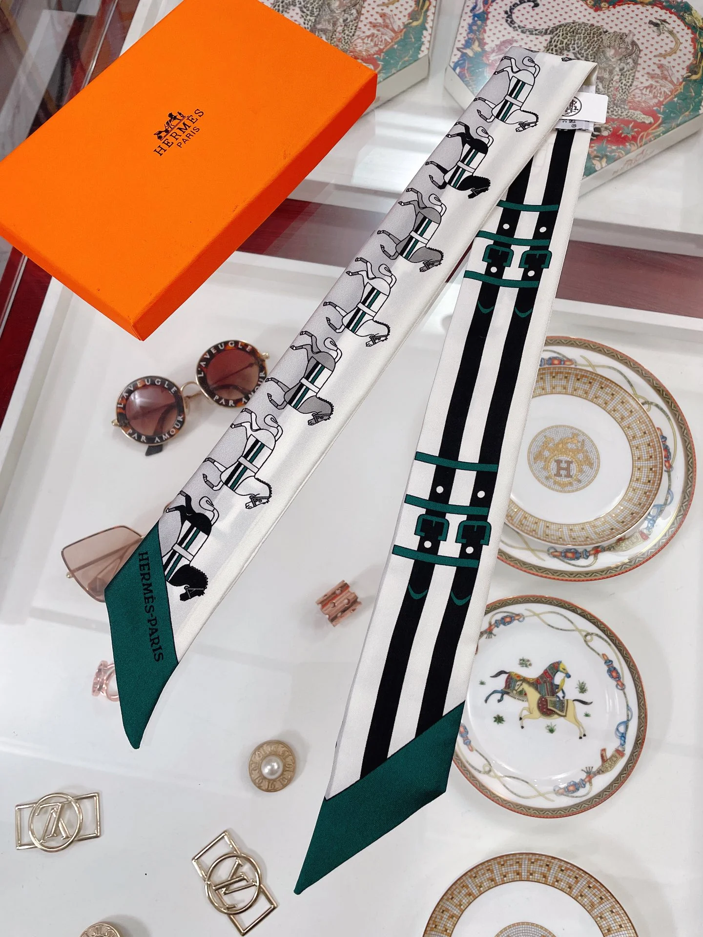 Hermes - Новая коллекция твилли - 5-86 см - 100% шелковый твилл, двусторонний - 1