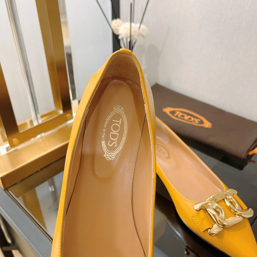 Туфли-балетки Tods с острым носком - 3