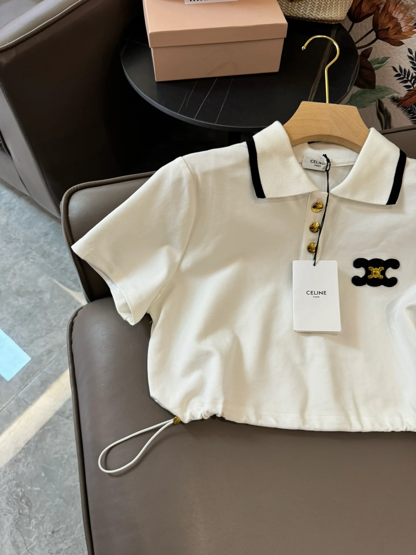 Комплект Celine 2404: рубашка-поло с коротким рукавом, белый
