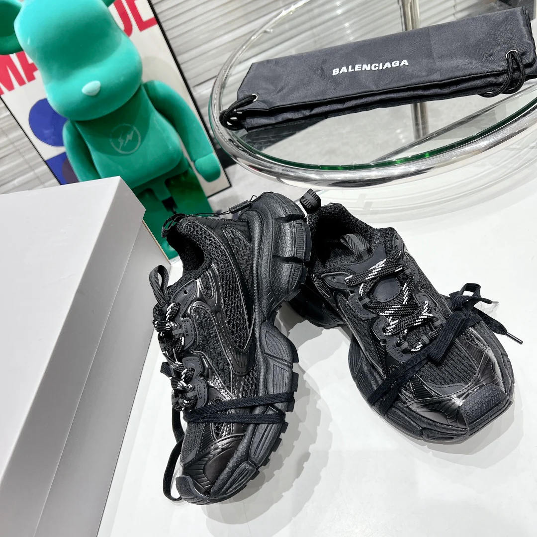 Кроссовки Balenciaga Mesh - Парные - Черные