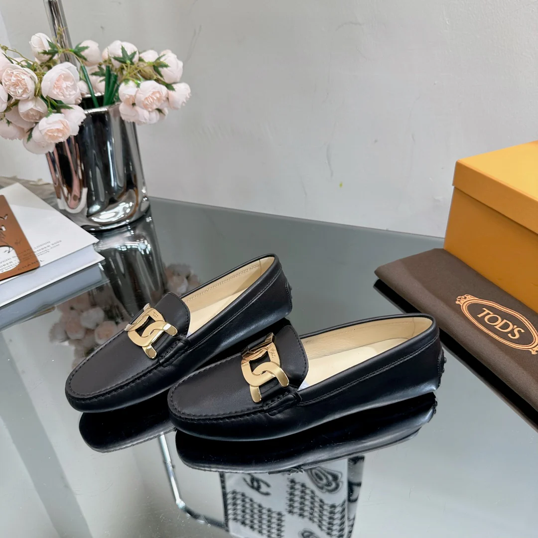 Tods - Лоферы - Металлический черный