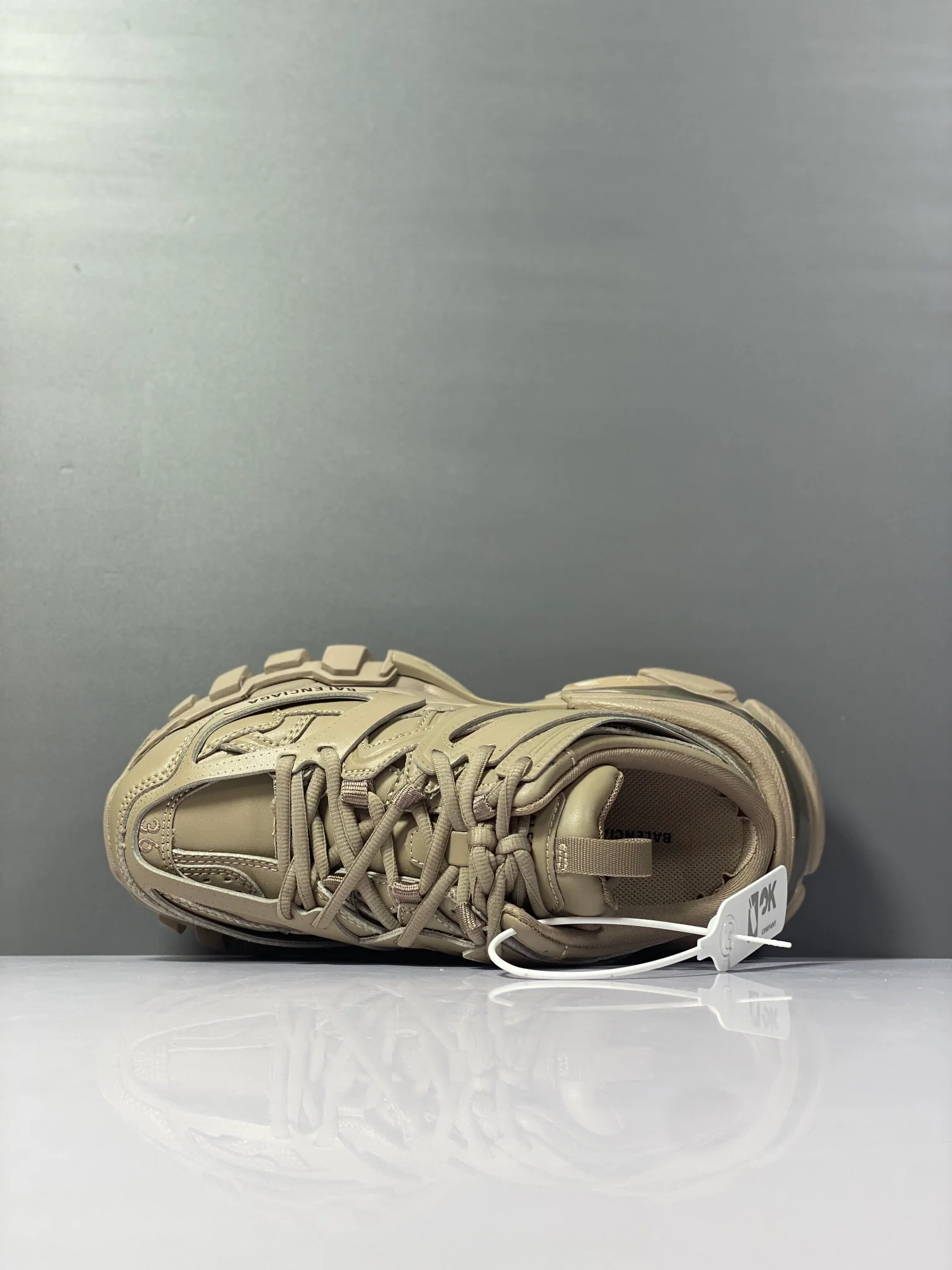 Balenciaga - Парные тапочки - 3-0 - Полутапочки - Кроссовки - Tess - S-Gomma - Maille - Бело-оранжевые - 1