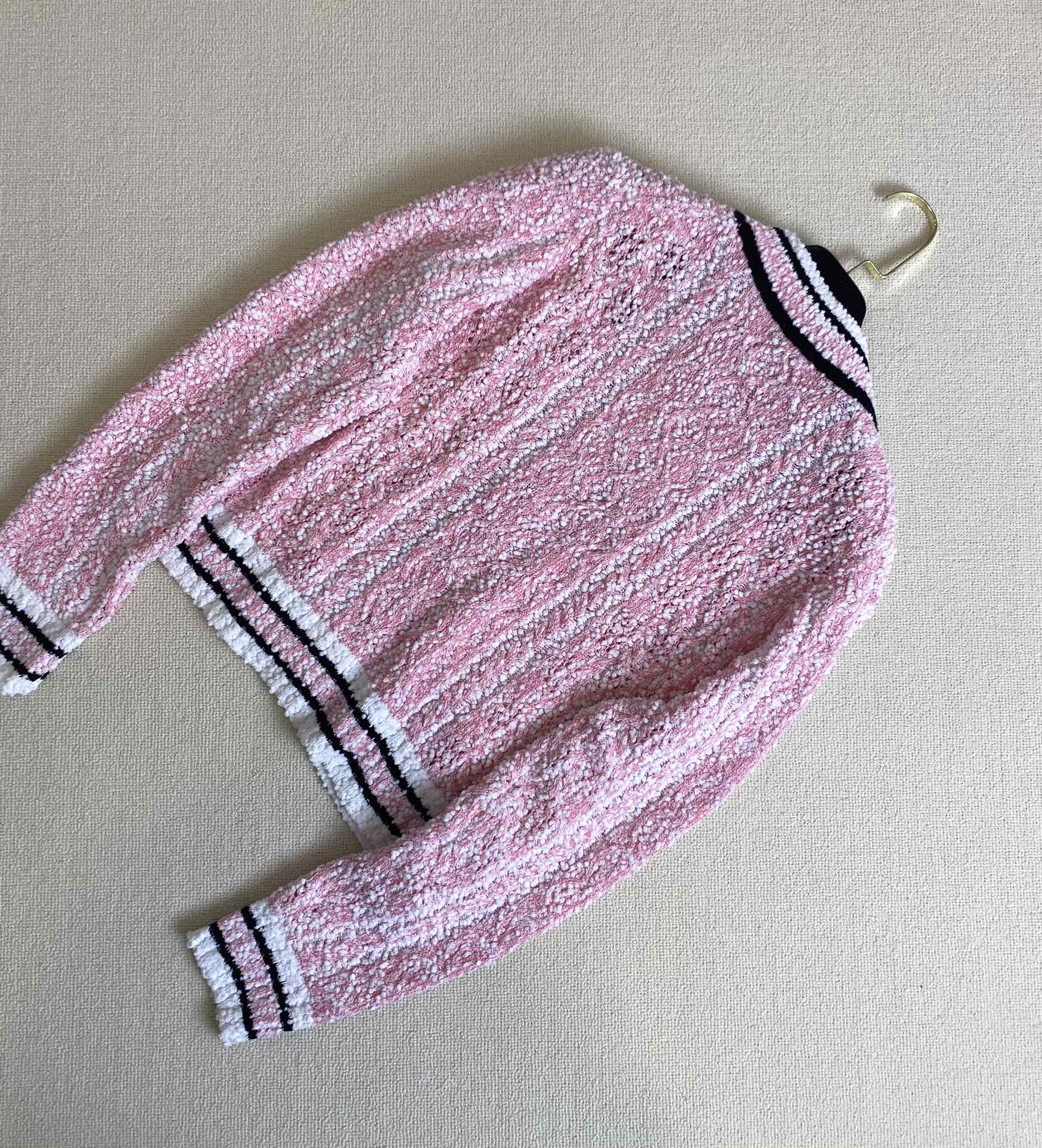 Вязаный кардиган Chanel 2403 ?Ранняя весна?, новинка, розовый.