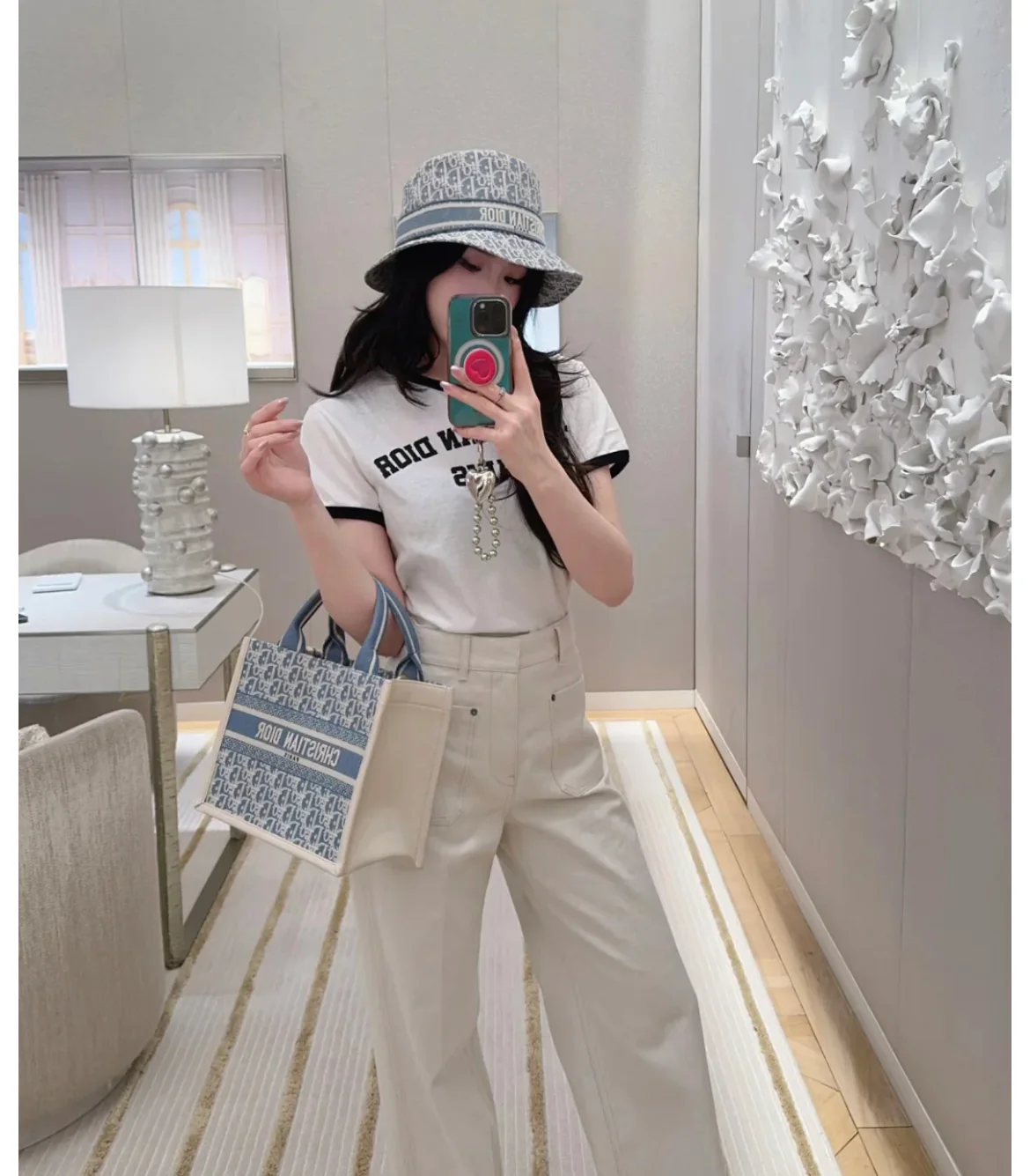 Сумка-шоппер Dior с плечевым ремнем - Маленький размер