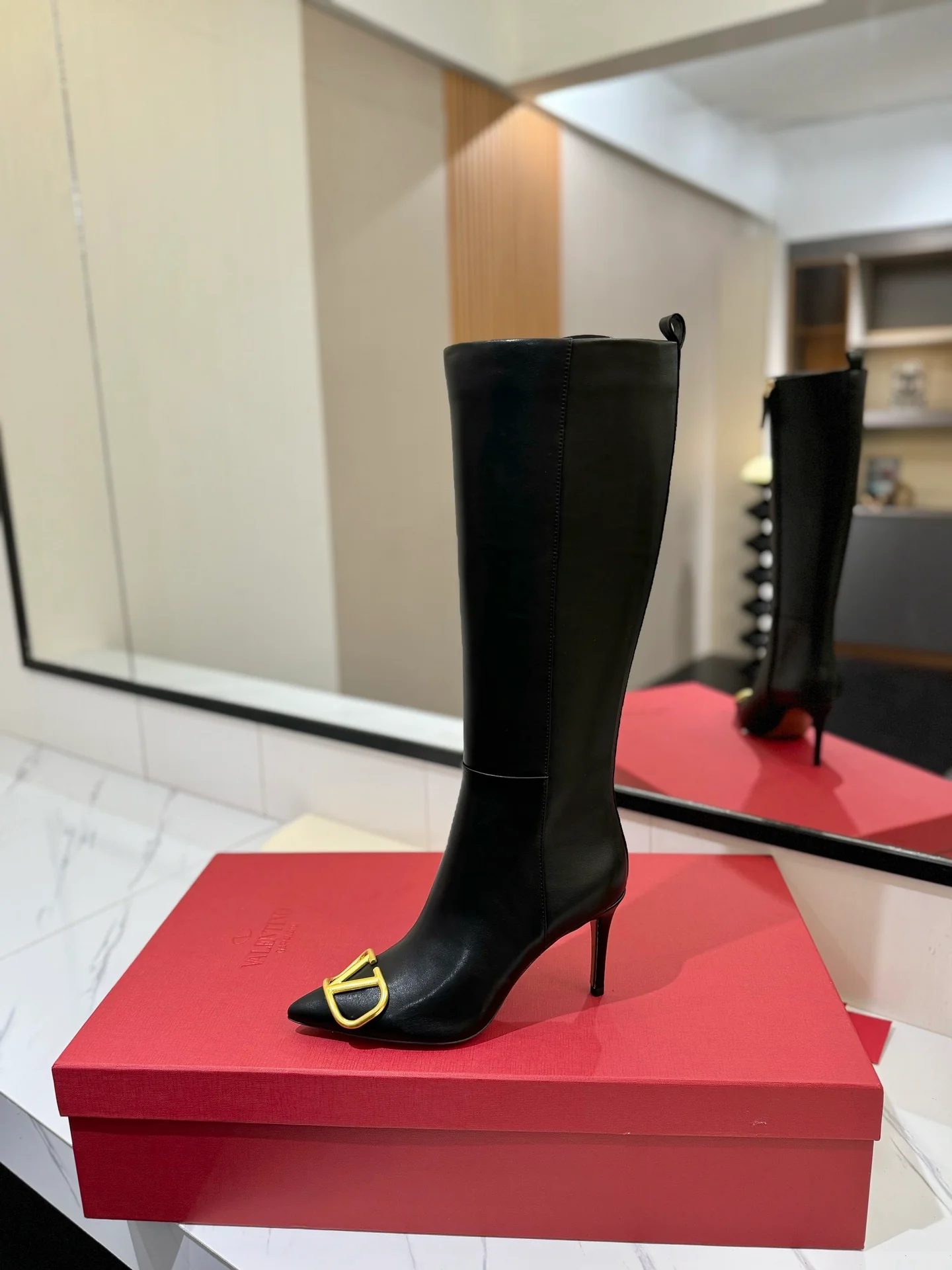 Ботинки для верховой езды Valentino 2024 - черные