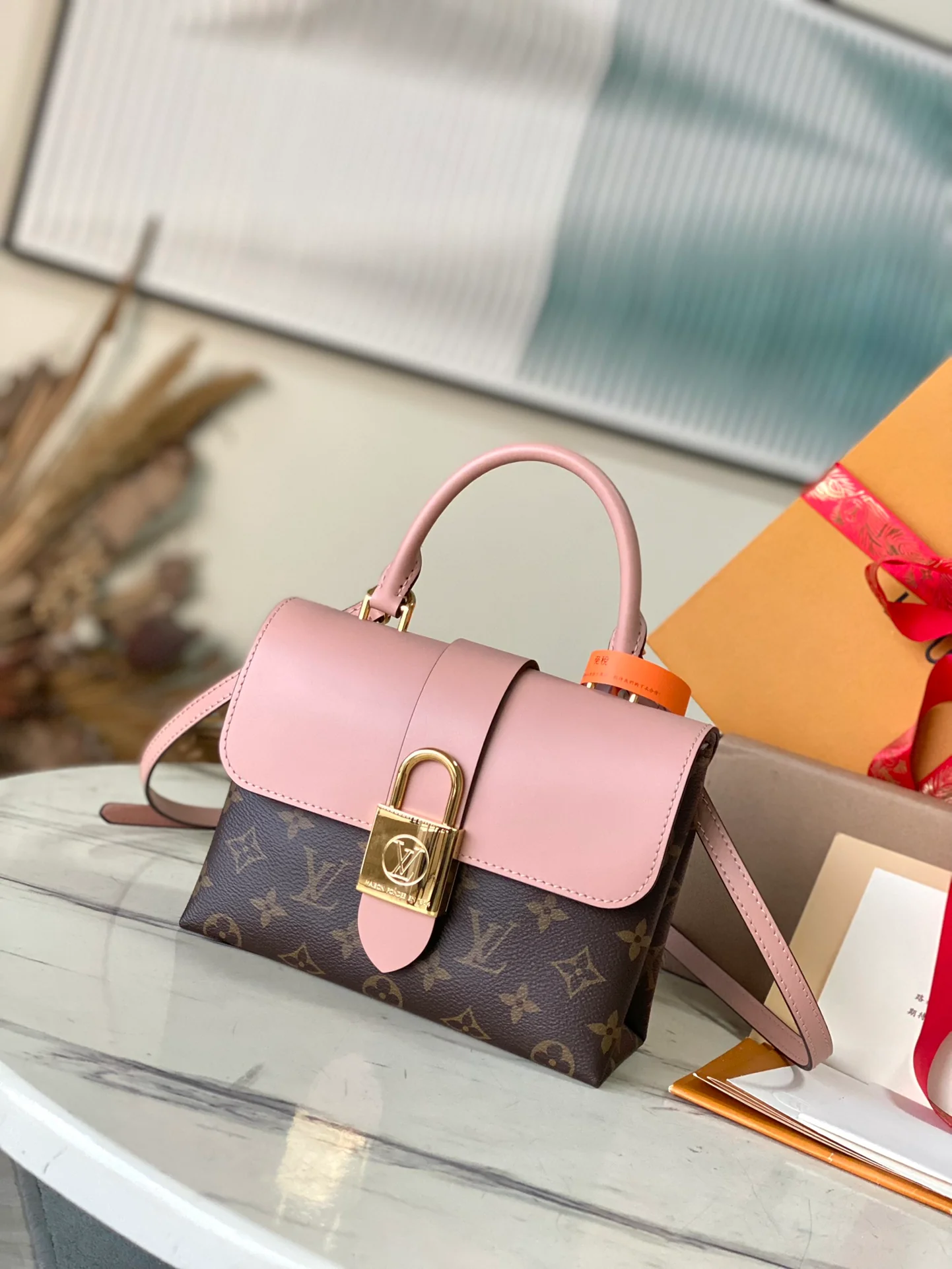 m44080-LV-locky-bb-shoulder bag-handbag-pink