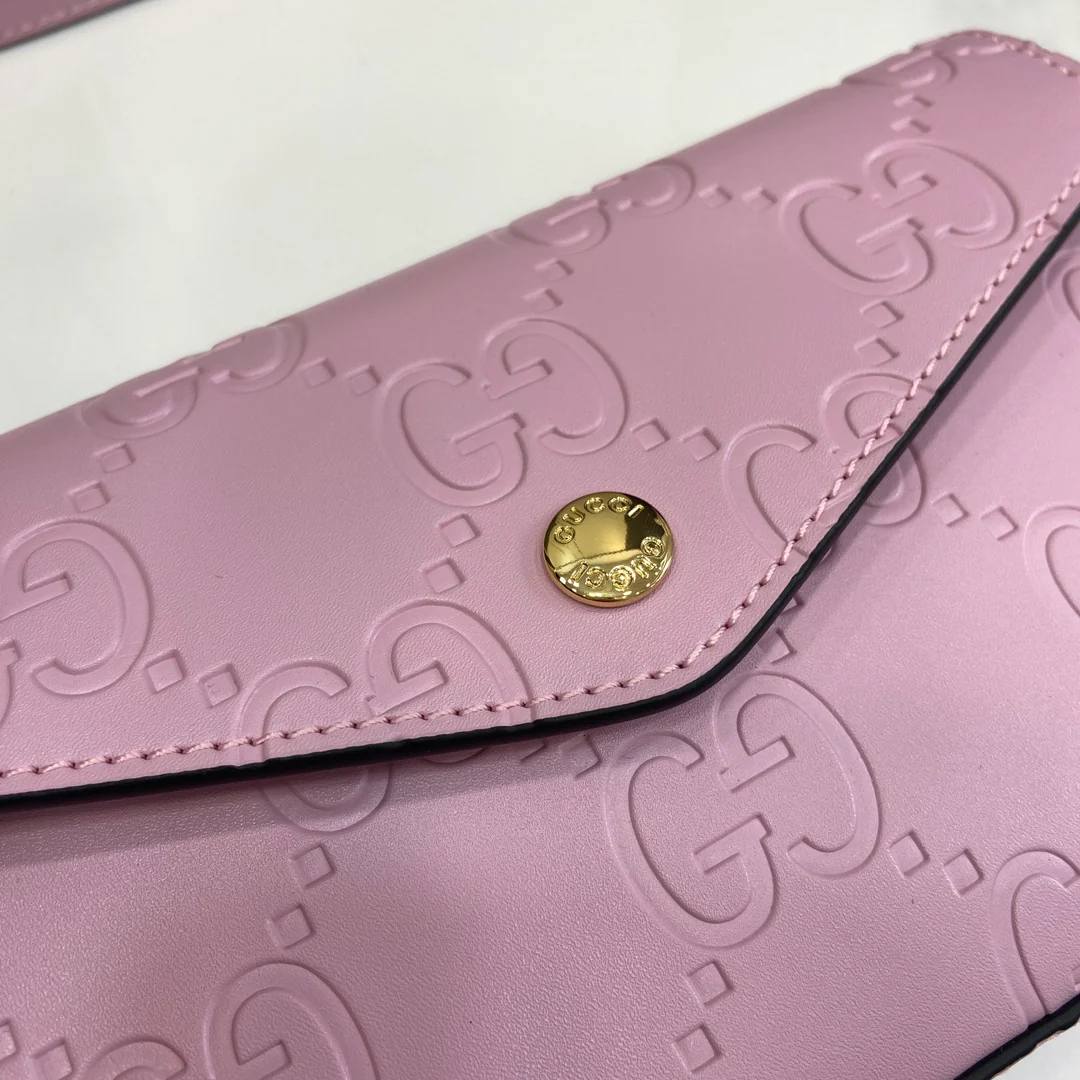 Супермини-сумка через плечо из серии Gucci-ophidia - розовая.