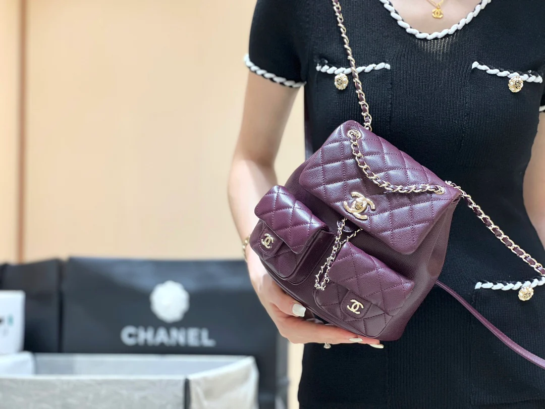 Рюкзак Chanel-Duma Frog — бордовый