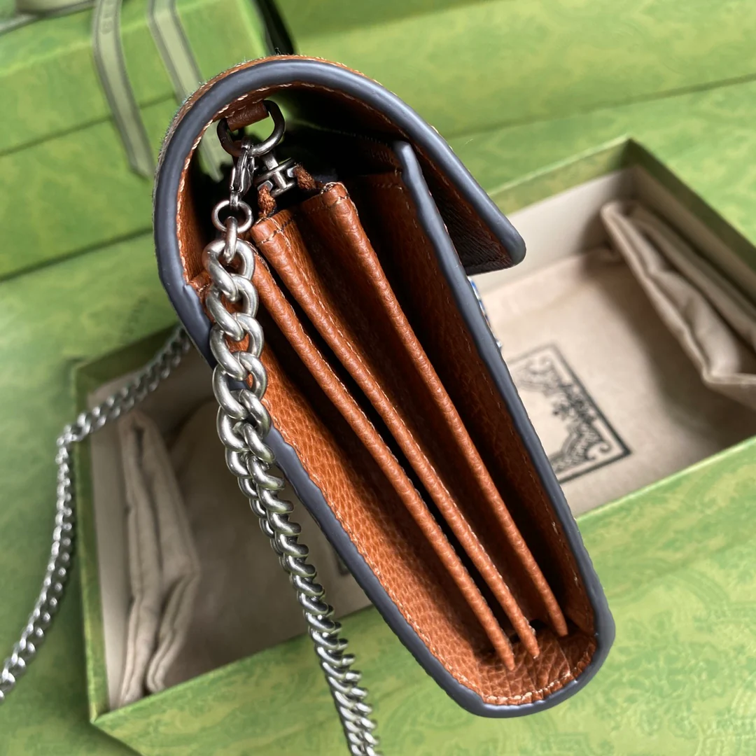 Gucci-经典酒神包-牛仔丹宁系列