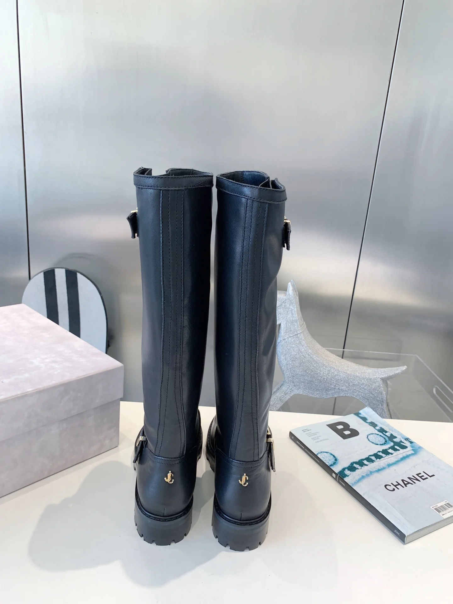 Jimmy - Новинка 2022 года - Кожаные высокие сапоги