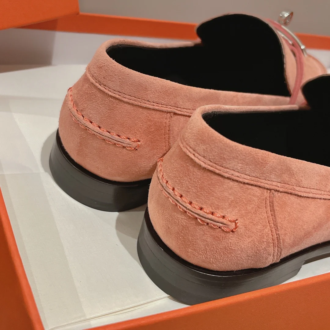 Лоферы Hermes Kelly с пряжкой - 1