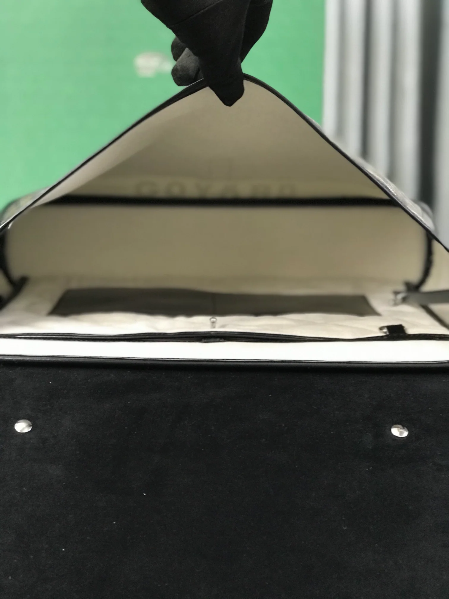 Сумка-мессенджер Goyard из льняной парусины - Черная - 1 шт.